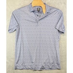 FootJoy Polo Purple Shark Flamingo Palm Beach Chair Print AOP No Club Men's L